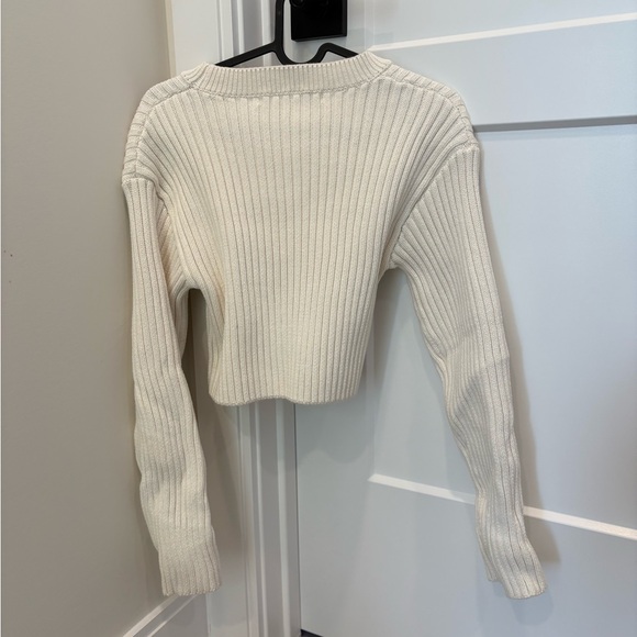 English Factory Ribbed Cream Sweater - Picture 4 of 6